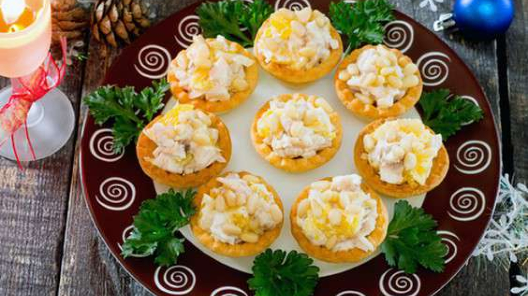 Тарталетки с курицей и ананасом - рецепт приготовления с фото от Maggi.ru