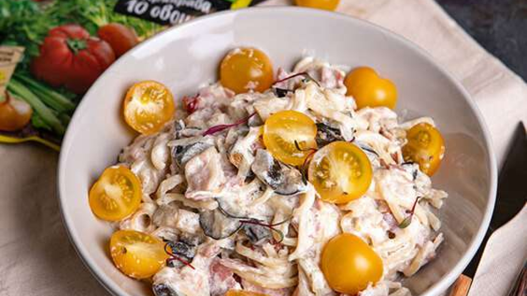 Лапша с беконом - пошагово с фото от Maggi.ru