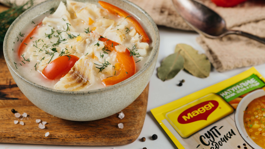 Звездный суп с минтаем - рецепт приготовления с фото от Maggi.ru