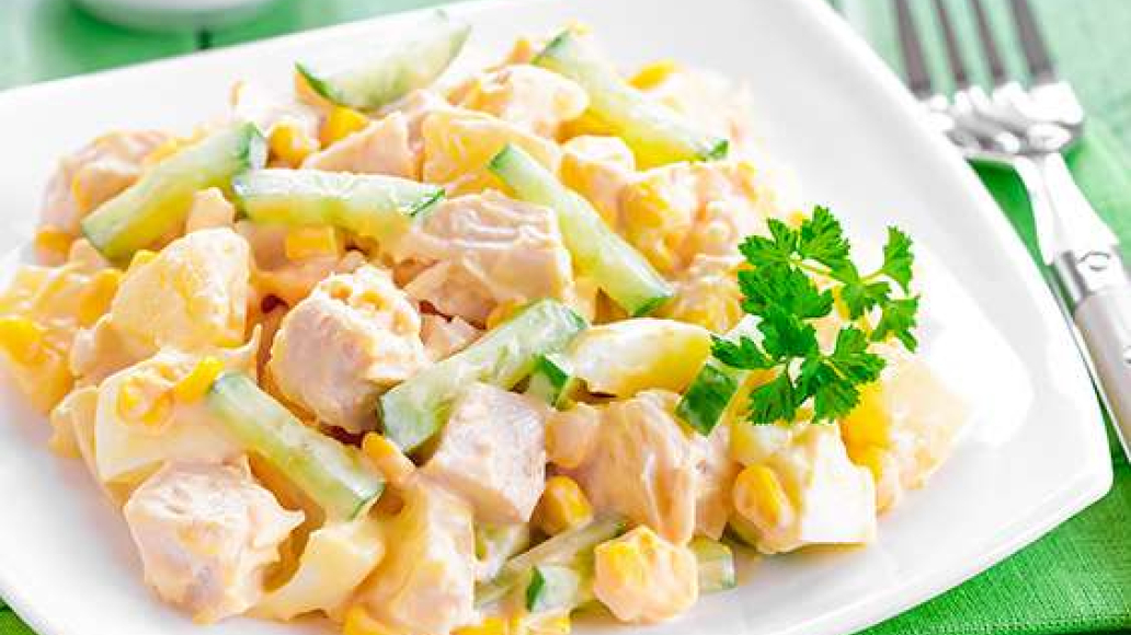 Салат "курица с ананасом" классический - рецепт приготовления с фото от Maggi.ru