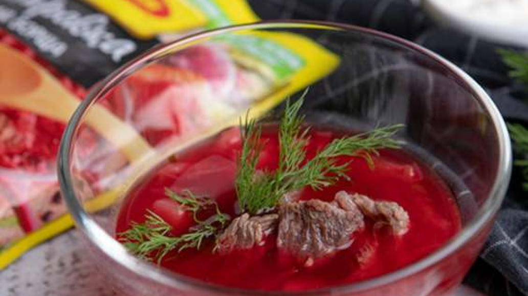 Борщ с квашеной капустой и говядиной - рецепт приготовления с фото от Maggi.ru
