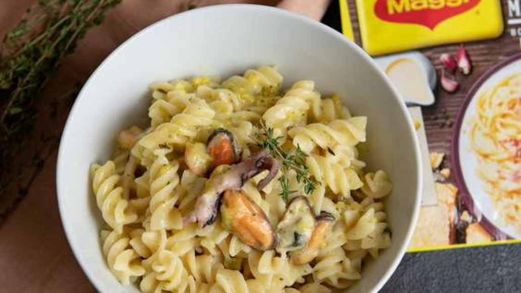 Паста с морепродуктами — рецепт от Maggi.ru с фотографиями