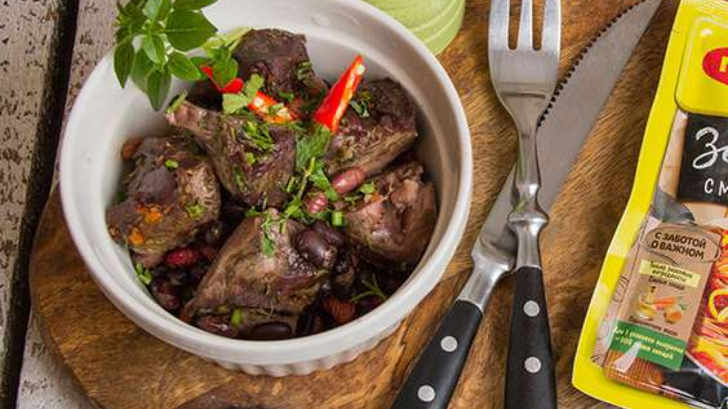 Жаркое с мясом и фасолью, подробное приготовление с фото