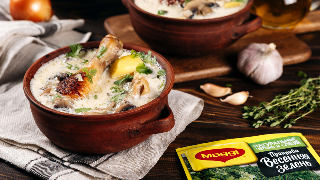 Нежное рагу из курицы с шампиньонами и картофелем: рецепт с фото