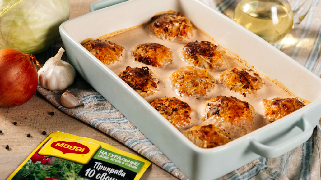 Запечённые ленивые голубцы с рисом и квашеной капустой: рецепт с фото