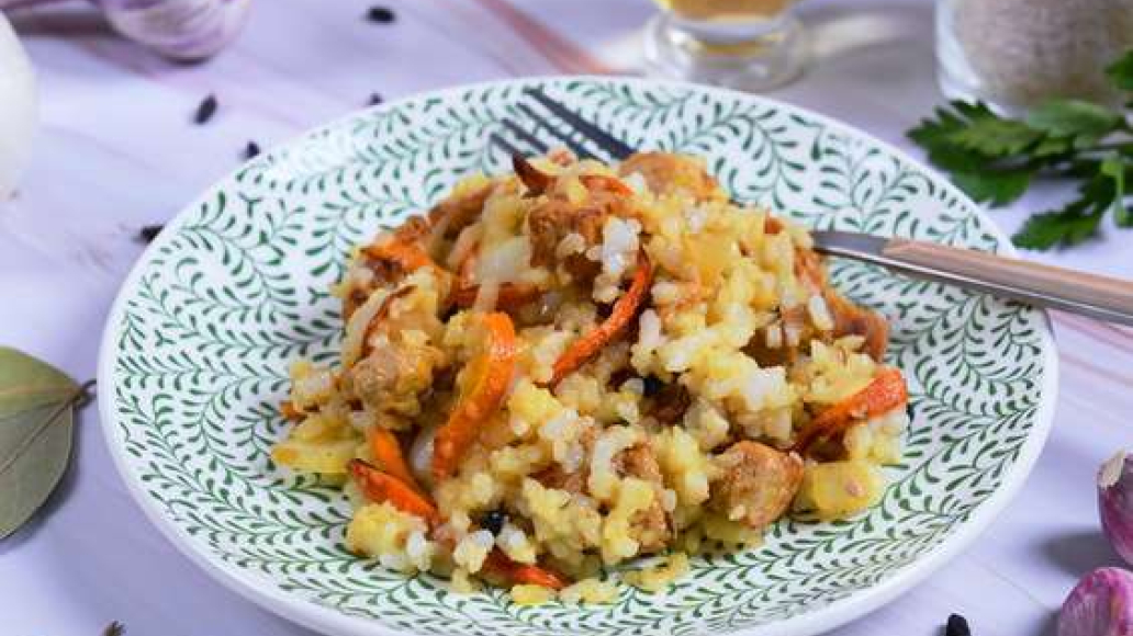 Плов с говядиной на сковороде — пошаговый рецепт с фото от Maggi.ru