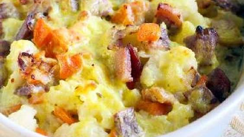Запеканка из цветной капусты с морковью, горошком и ветчиной - рецепт приготовления с фото от Maggi.ru