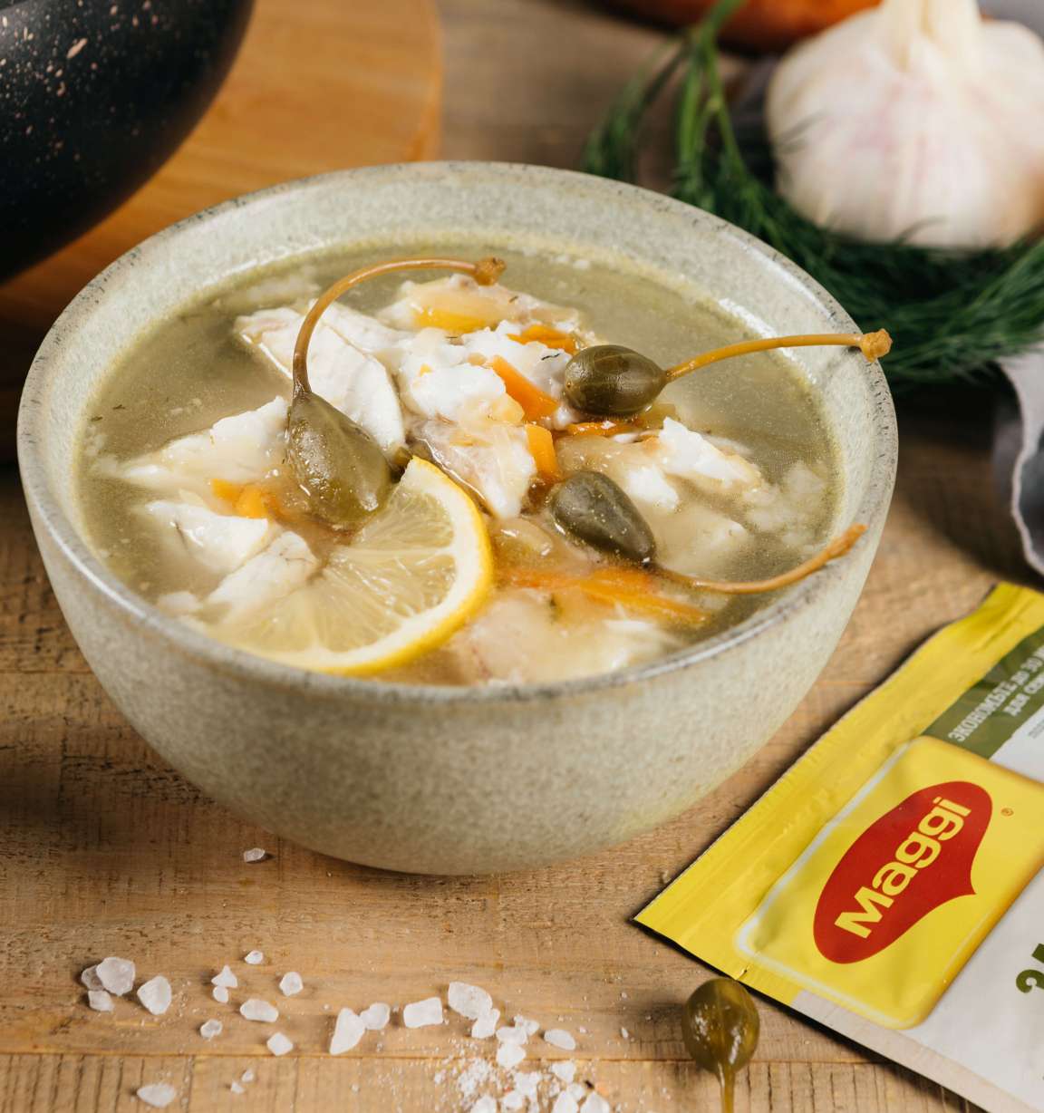 Уха пикантная огуречная - рецепт приготовления с фото от Maggi.ru