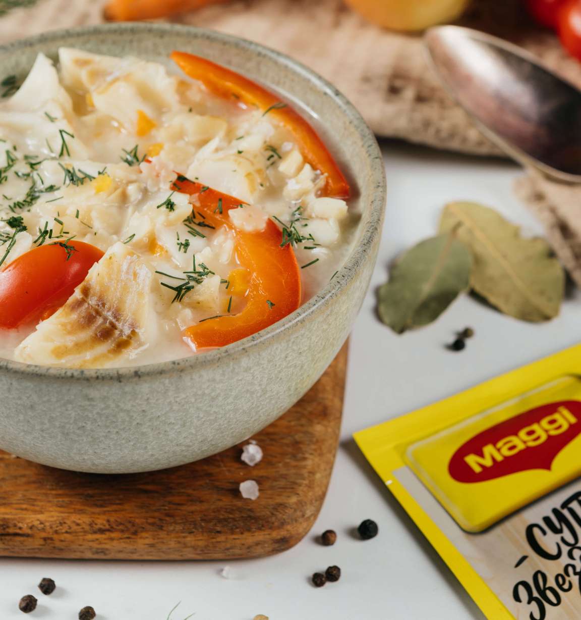 Звездный суп с минтаем - рецепт приготовления с фото от Maggi.ru