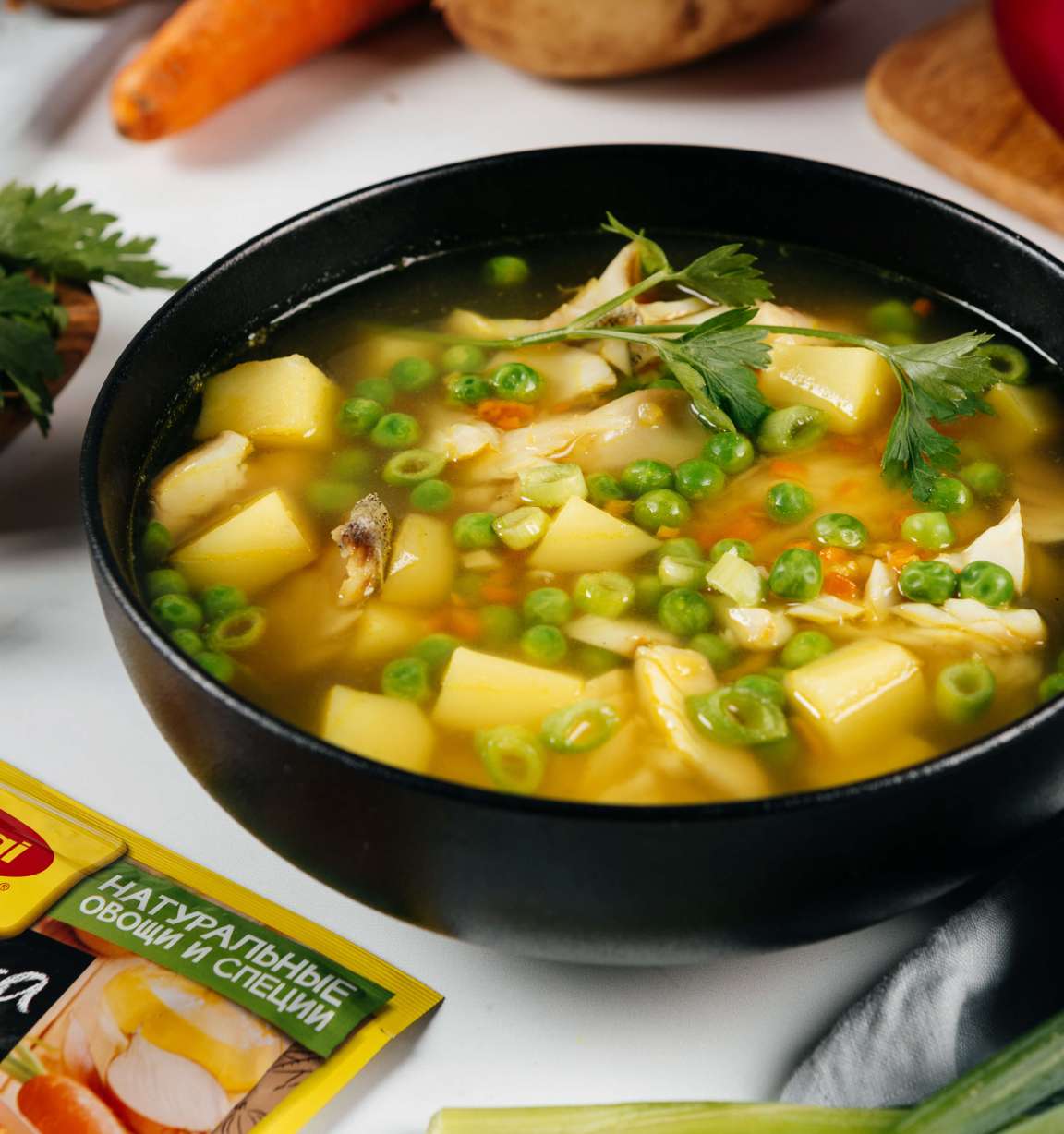 Быстрая уха с минтаем - рецепт приготовления с фото от Maggi.ru