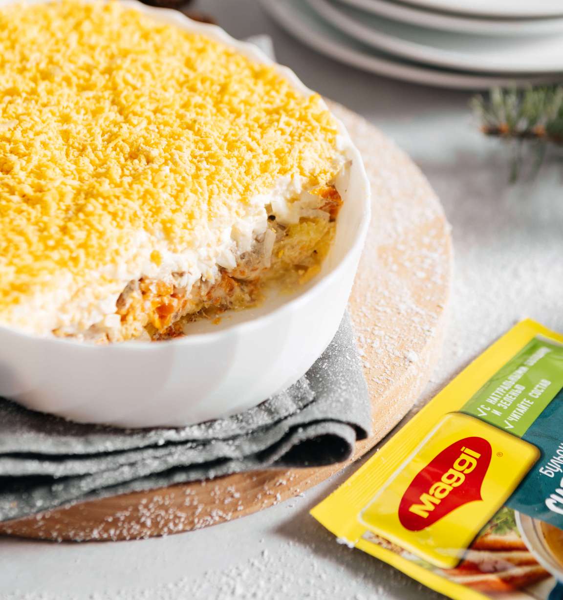 Нежный салат мимоза с ароматными овощами без сыра: рецепт с фото
