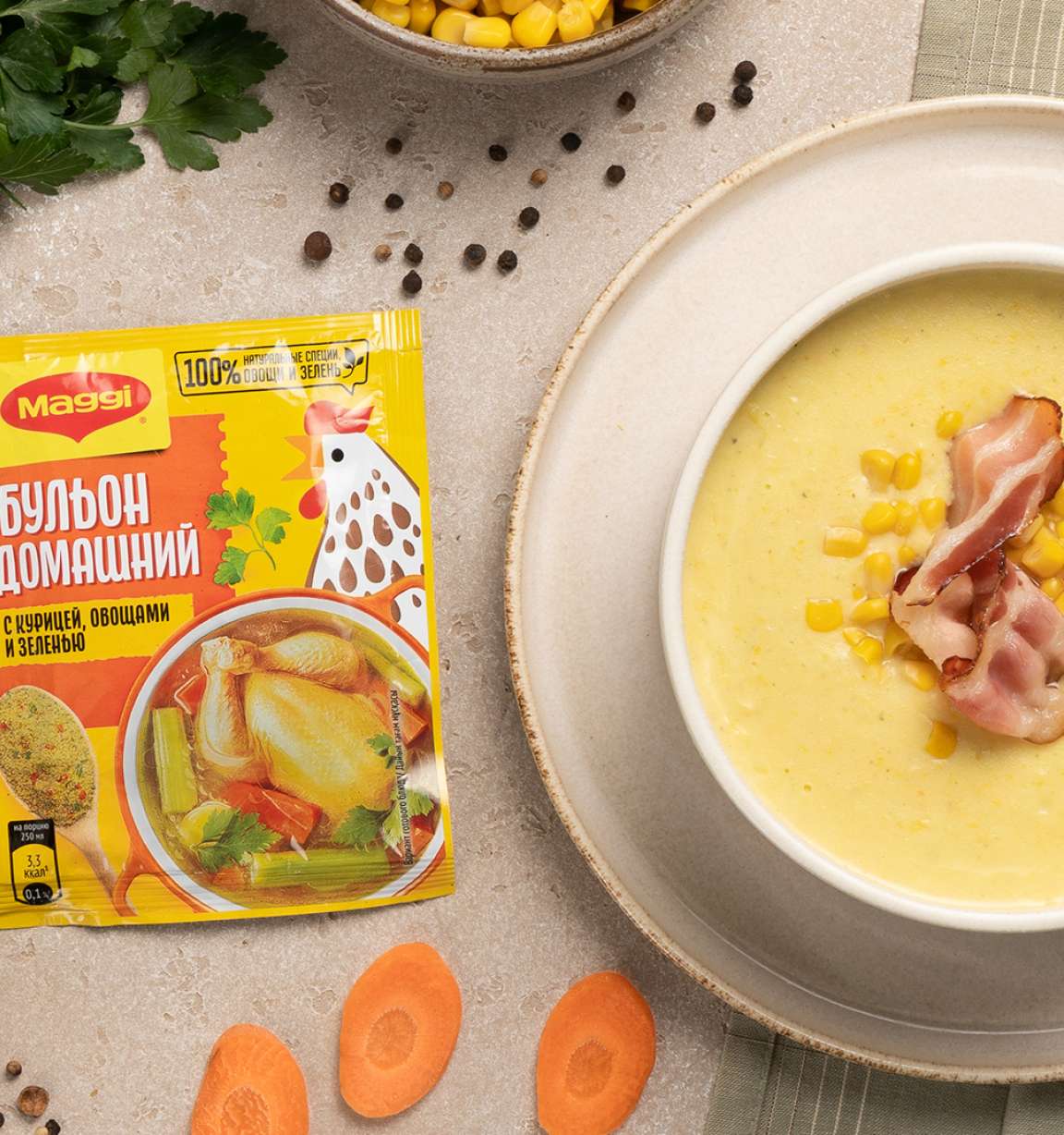 Кукурузный крем суп