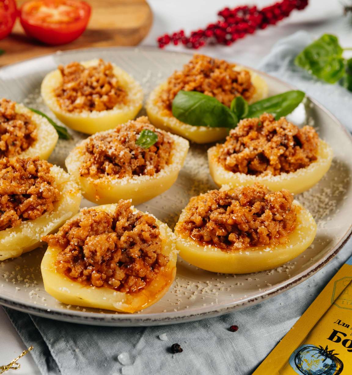 Фаршированный мясом картофель по-итальянски - рецепт приготовления с фото от Maggi.ru