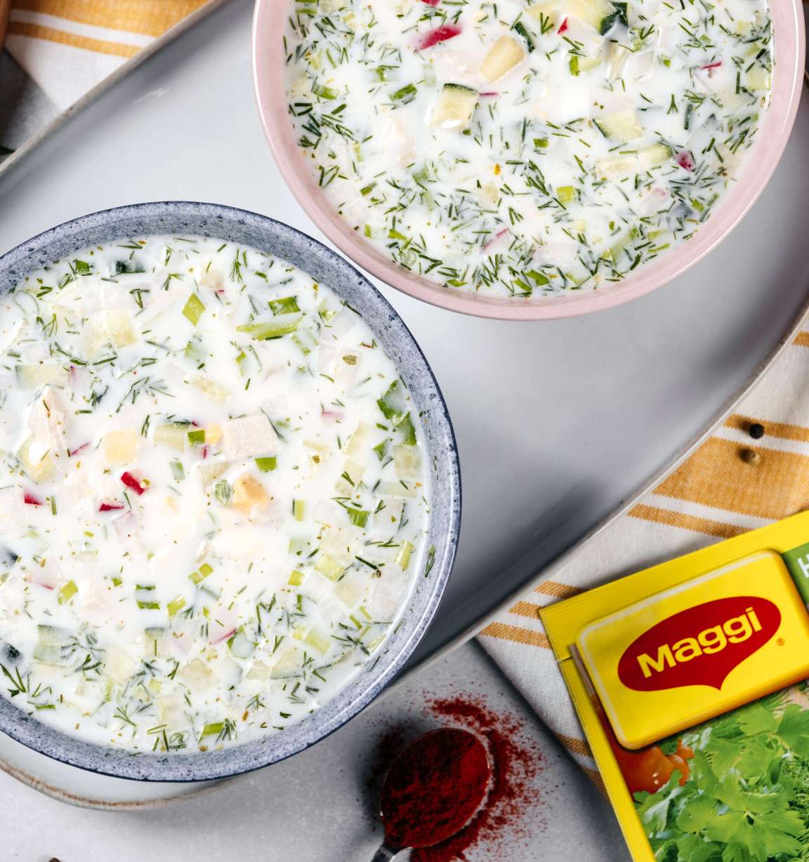 Мясная окрошка на сметане и газированной минералке: рецепт с фото