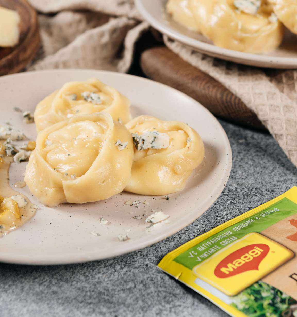 Манты "три сыра" - рецепт приготовления с фото от Maggi.ru