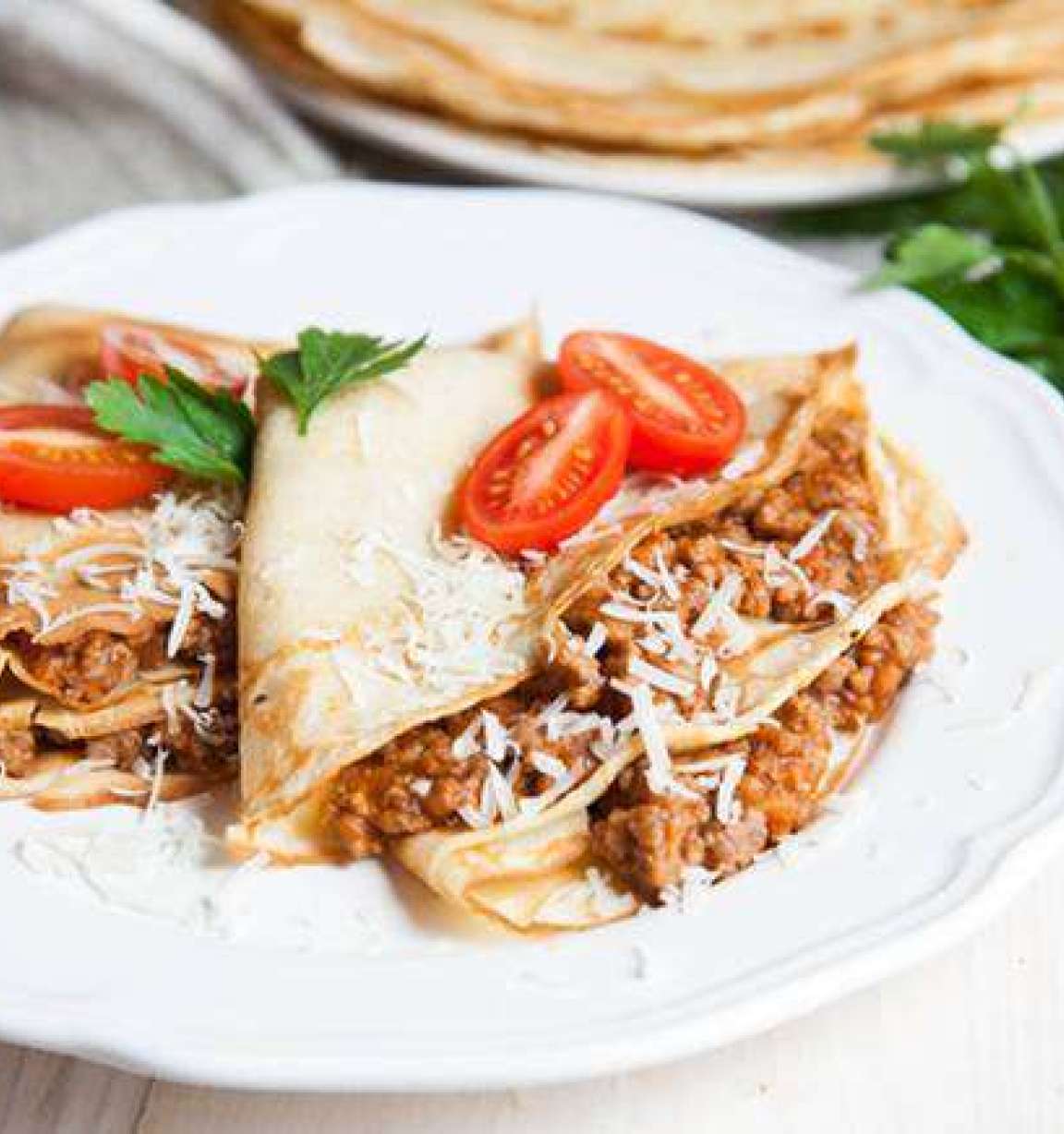 Блинчики болоньезе - рецепт приготовления с фото от Maggi.ru