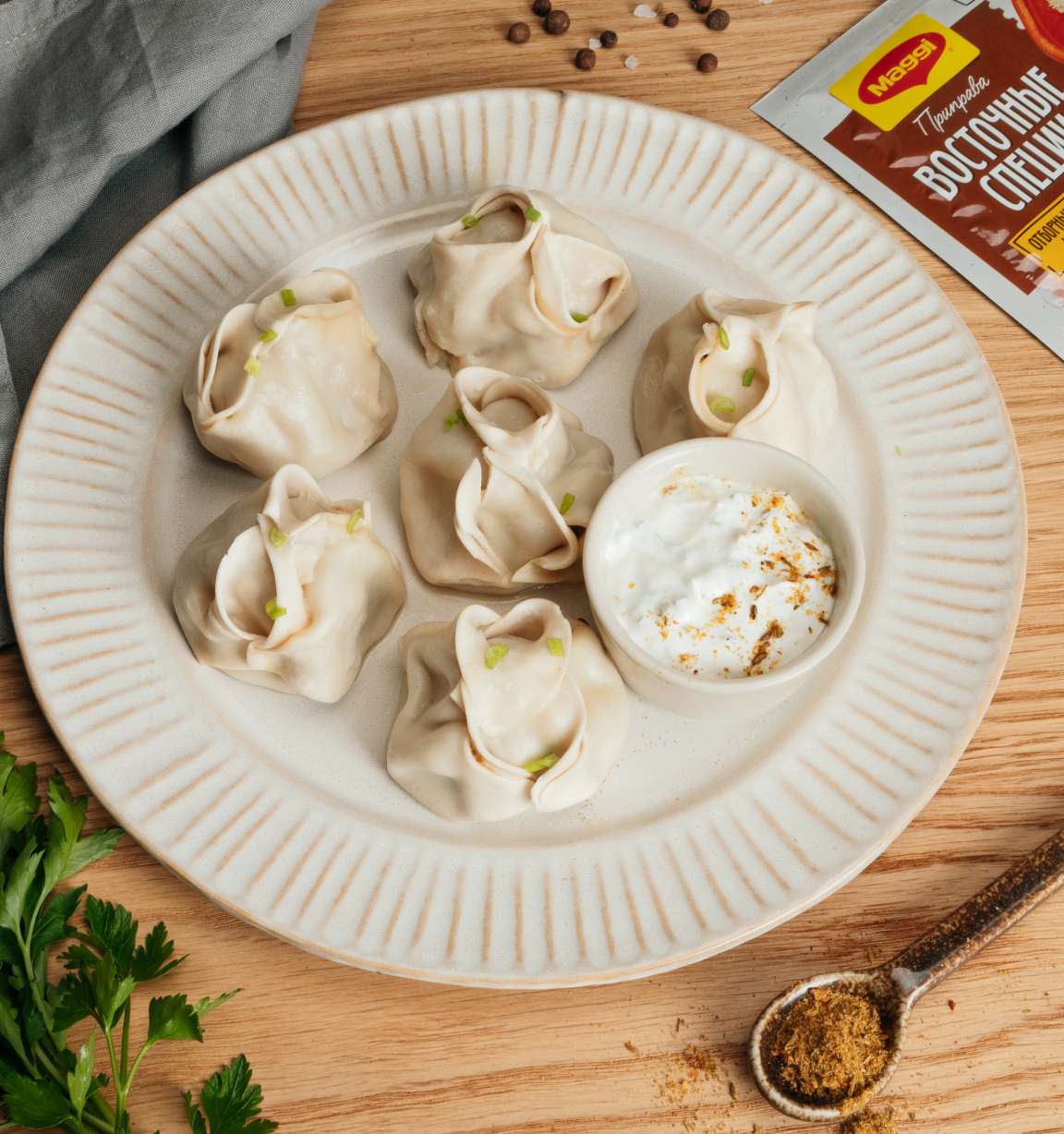 Манты с индейкой и картошкой - рецепт приготовления с фото от Maggi.ru