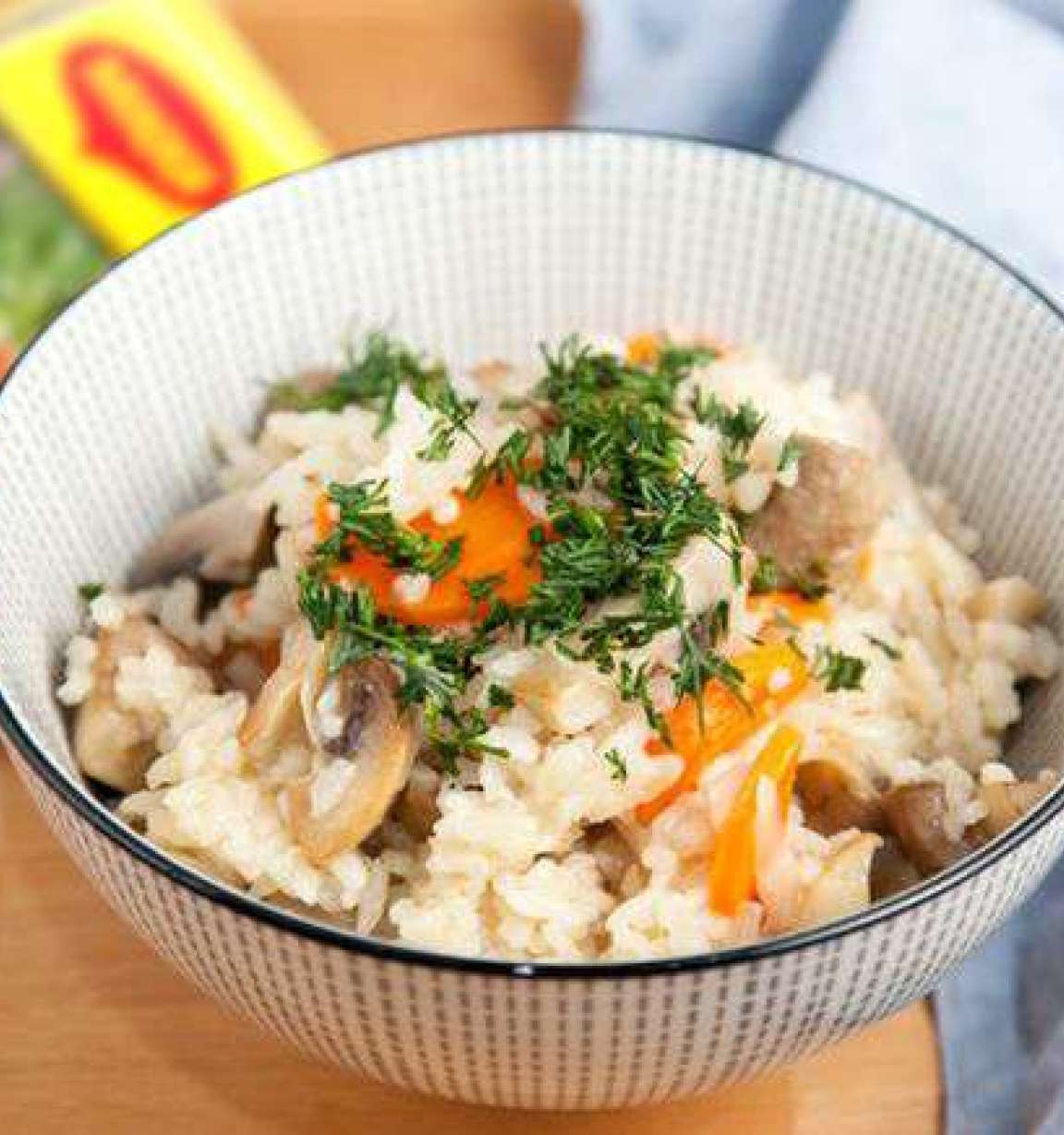 Постный плов с грибами - рецепт приготовления с фото от Maggi.ru Постный плов с грибами - рецепт приготовления с фото от Maggi.ru