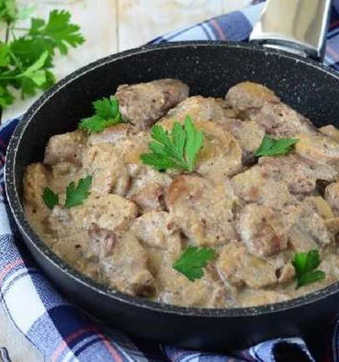 Говядина с грибами в сливочном соусе - пошаговый рецепт с фото