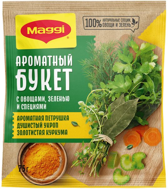 MAGGI® Букет приправ. Универсальная приправа — лицевая сторона упаковки