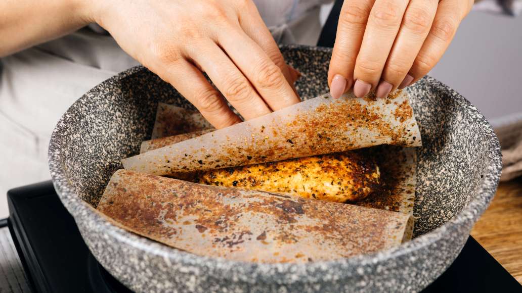 Шаг 3 - Салат с мандаринами, свеклой и нежной курицей по-итальянски