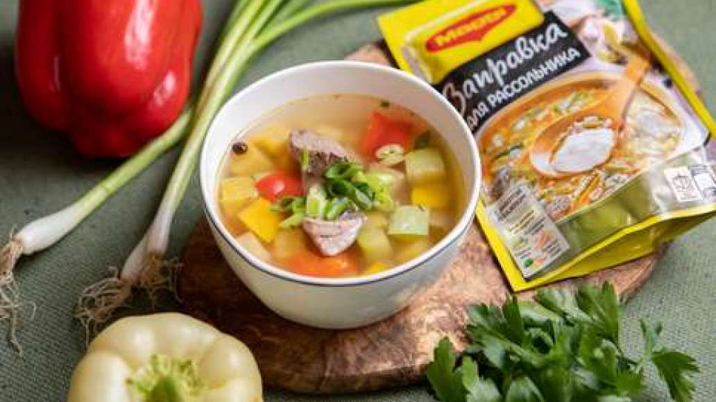 Шаг 2 - Рассольник с куриной печенью и патиссонами