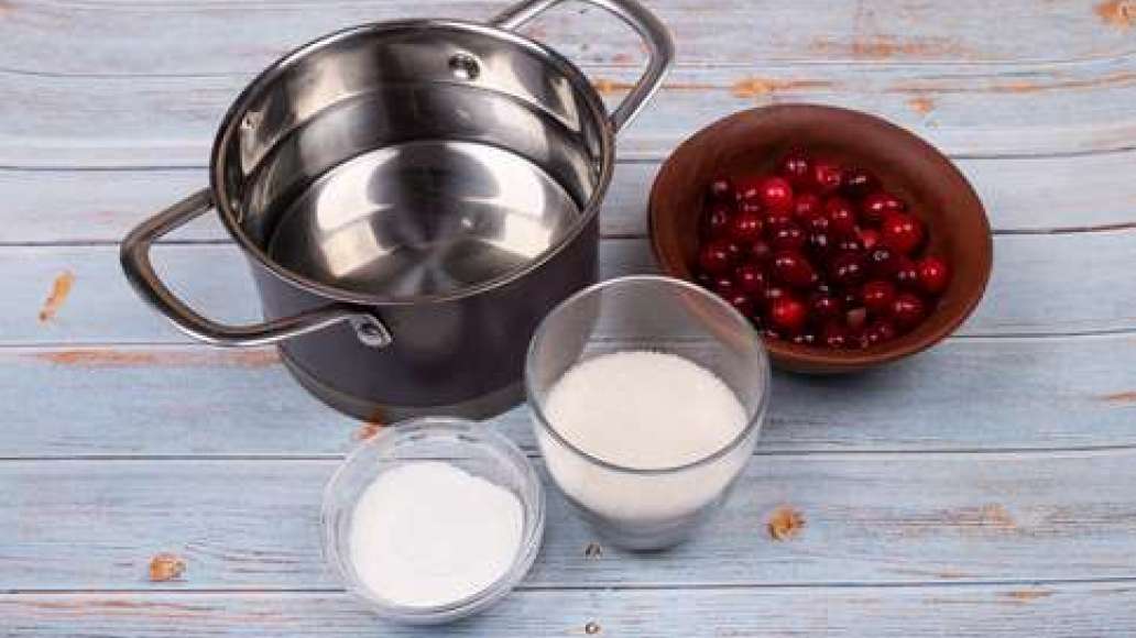 Шаг 1 - Кисель из брусники