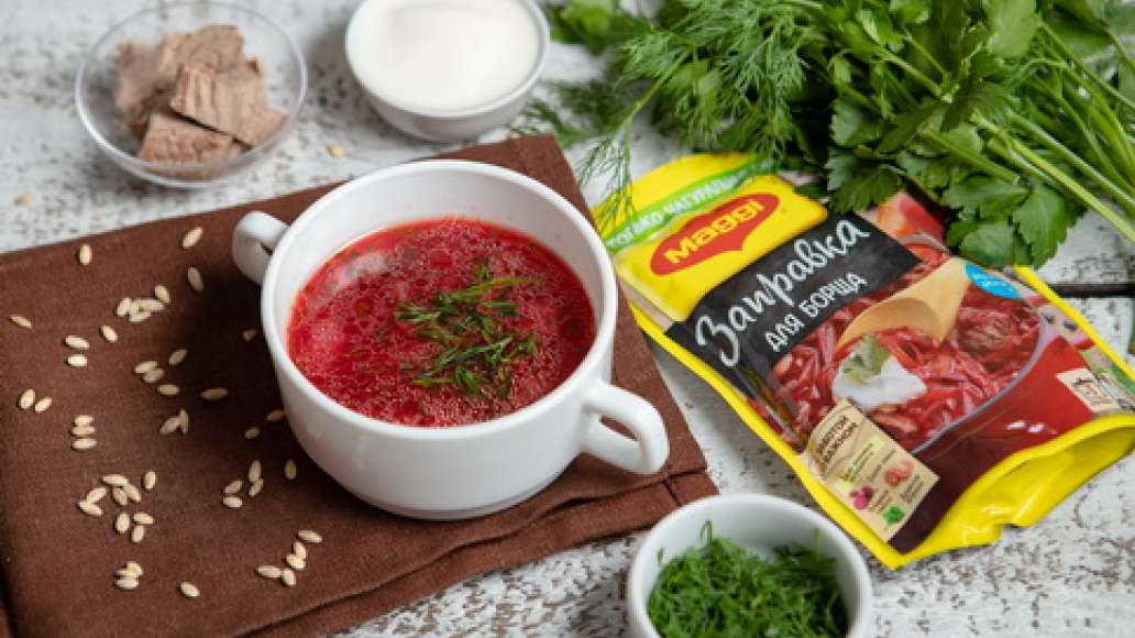Шаг 3 - Борщ петровский с перловкой и квашеной капустой