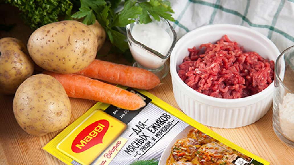 Шаг 1 - Мясные ёжики с картофельным пюре