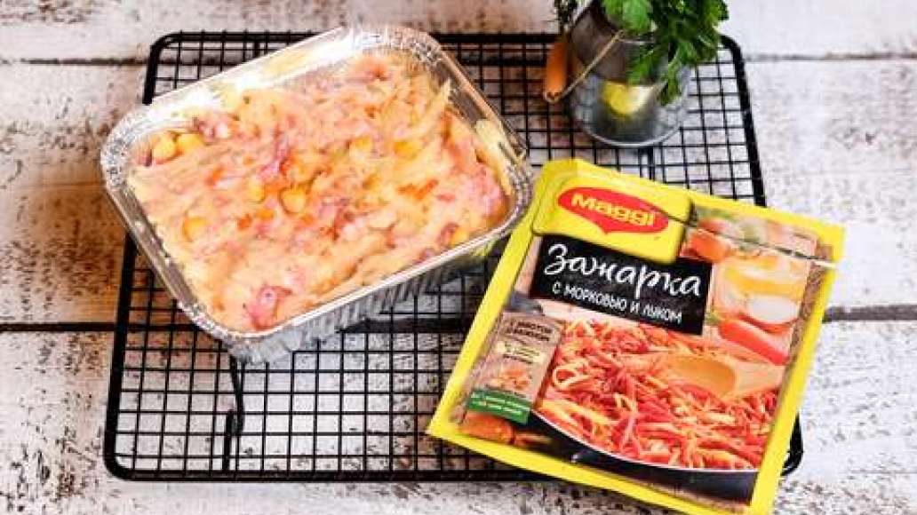 Шаг 3 - Картофельная запеканка с говядиной и кукурузой