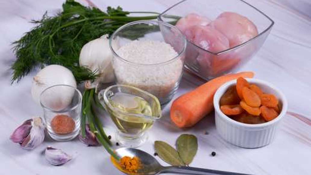 Шаг 1 - Плов с курагой в мультиварке