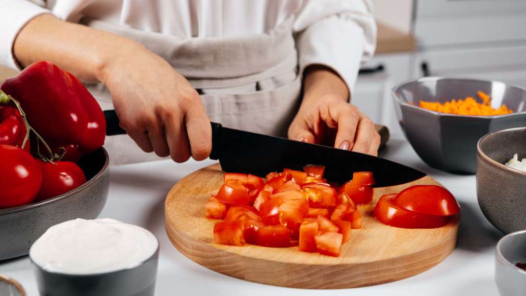 Шаг 2 - Запеченный фаршированный перец с булгуром и овощами без мяса
