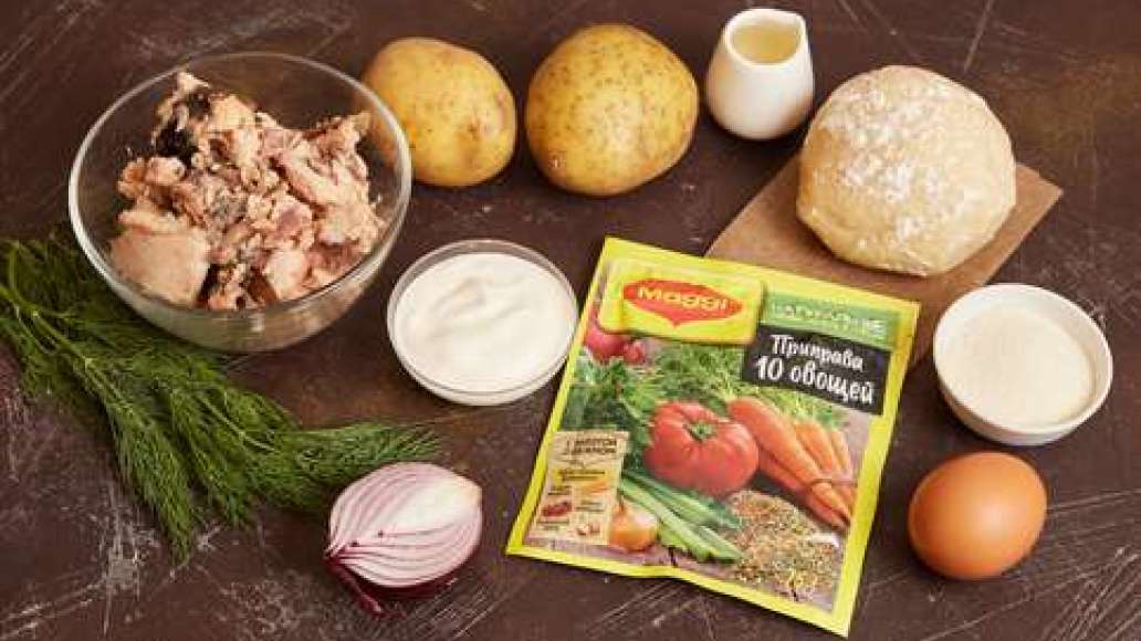 Шаг 1 - Рыбный пирог с картофелем