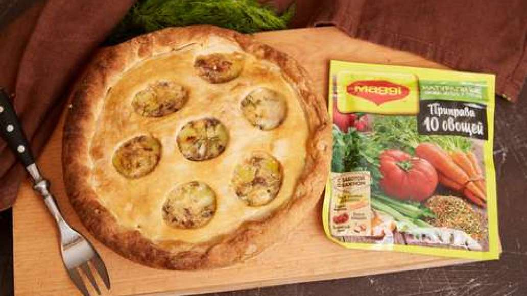 Шаг 4 - Рыбный пирог с картофелем