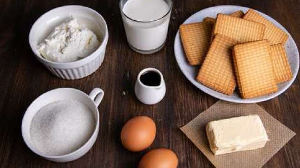 Шаг 1 - Чизкейк творожный со сливками