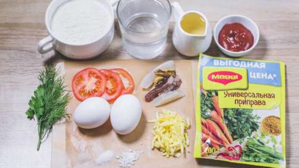 Шаг 1 - Быстрая пицца с морепродуктами