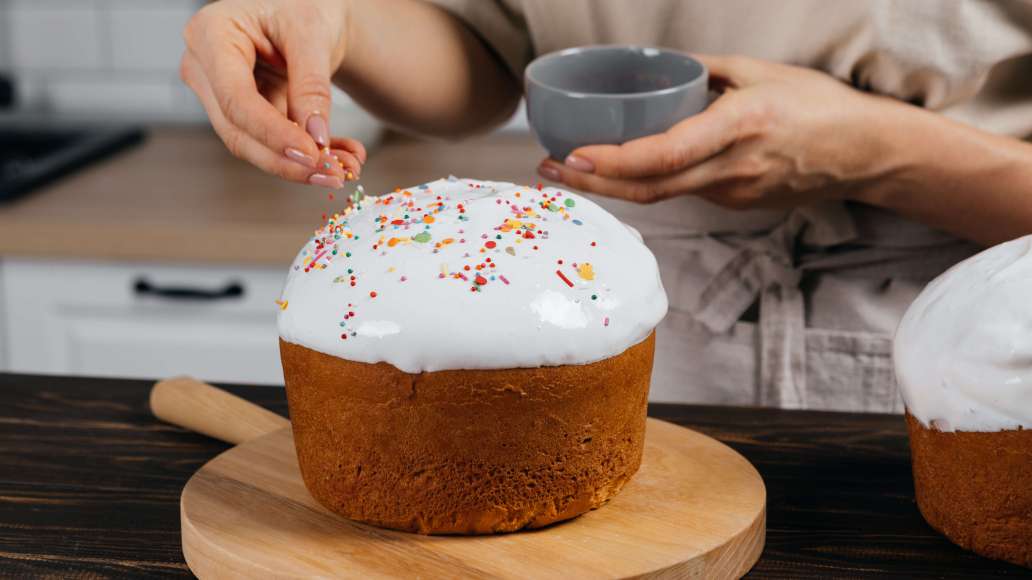 Шаг 6 - Пасхальный венский кулич с изюмом, цукатами и орехами