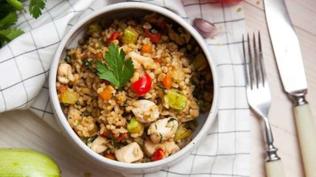 Шаг 8 - Булгур с куриной грудкой и овощами