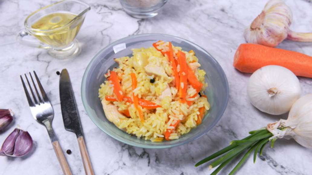 Шаг 5 - Плов в духовке с курицей