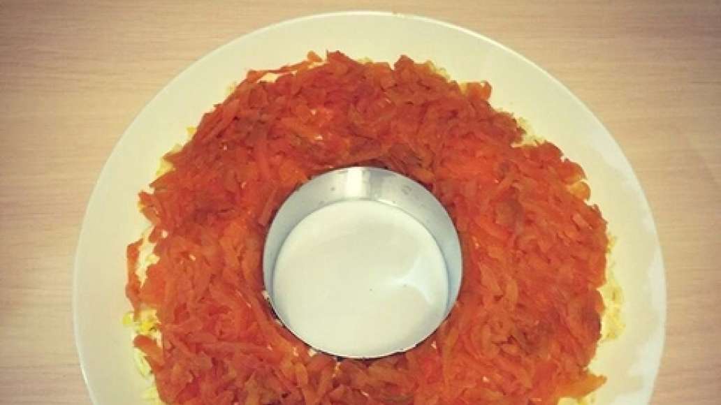 Шаг 3 - Куриный салат с киви