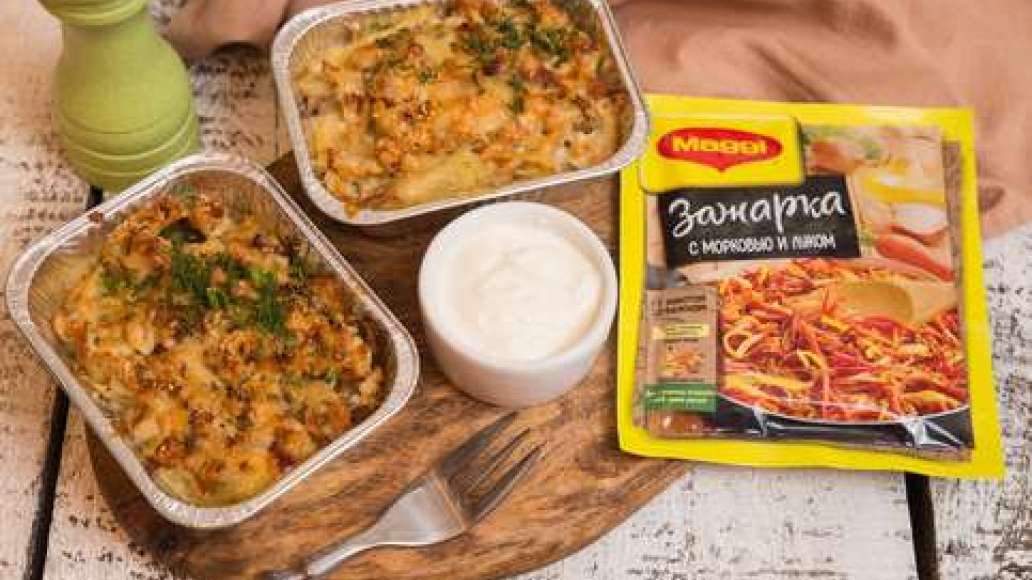 Шаг 4 - Запеканка из сырого картофеля с фаршем, грибами и кабачками