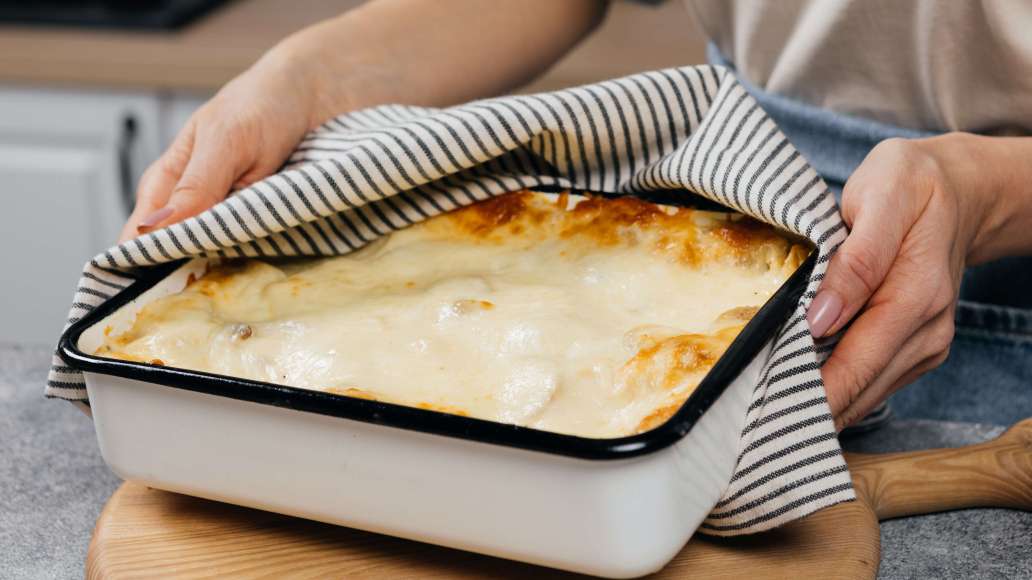 Шаг 5 - Нежная лазанья со сливочной начинкой из курицы и шампиньонов