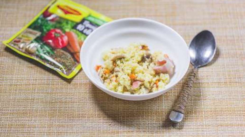 Шаг 4 - Пшенная каша кулеш на завтрак с беконом и грибами