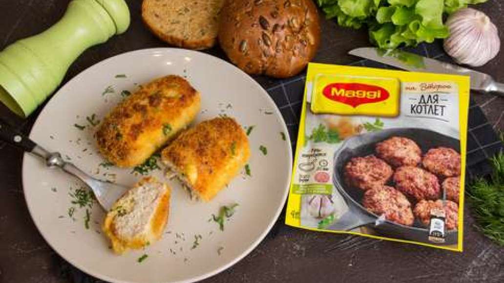 Шаг 4 - Котлета фаршированная сыром и зеленью