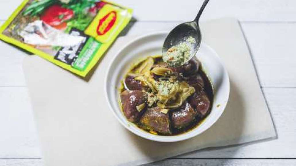 Шаг 2 - Шашлык из куриных сердечек по-тайски