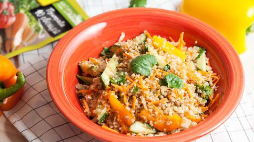 Шаг 4 - Теплый салат с киноа и овощами