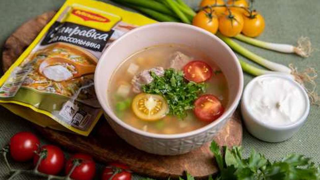 Шаг 3 - Рассольник с говядиной и булгуром