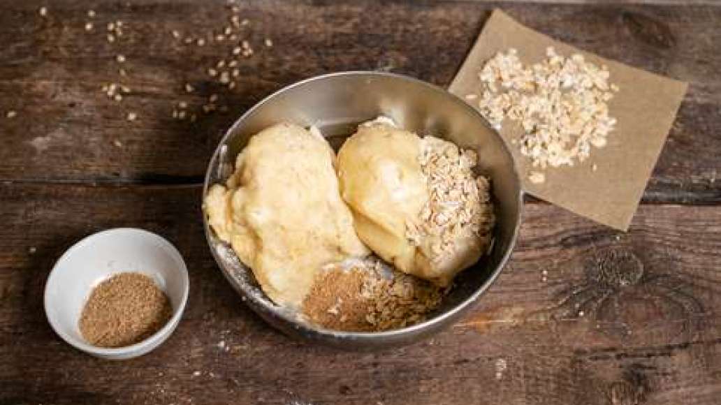 Шаг 2 - Овсяное печенье с конопляными семечками и медом