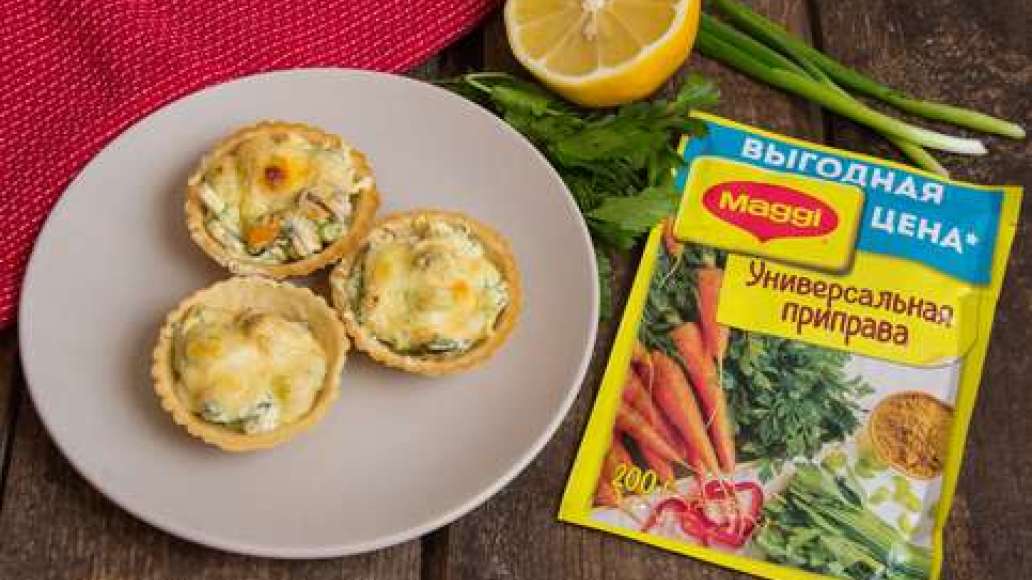 Шаг 3 - Тарталетки с морепродуктами и сыром