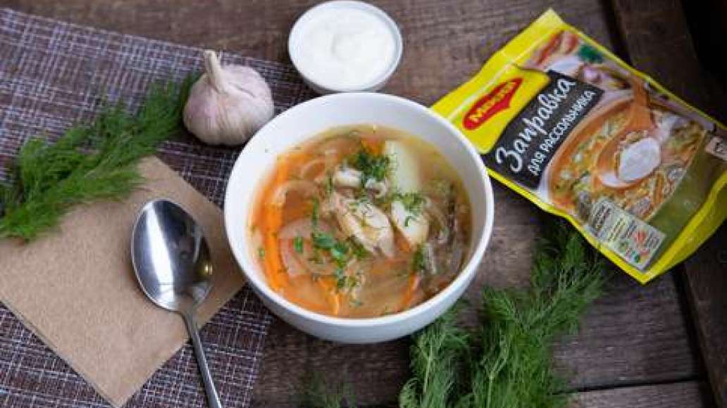 Шаг 3 - Суп рассольник с вешенками и овощами